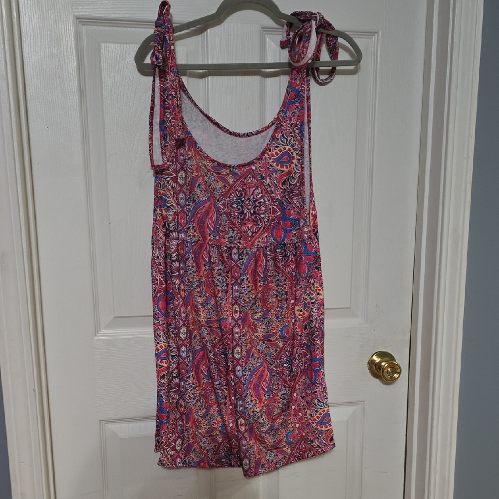 Vibrant Paisley Pink Romper